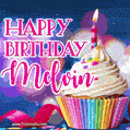 Happy Birthday Melvin - Lovely Animated GIF