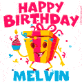 Funny Happy Birthday Melvin GIF