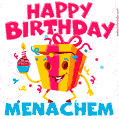 Funny Happy Birthday Menachem GIF