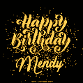 Happy Birthday Card for Mendy - Download GIF and Send for Free