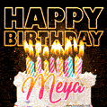 Meya - Animated Happy Birthday Cake GIF Image for WhatsApp