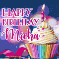 Happy Birthday Micha - Lovely Animated GIF