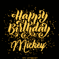 Happy Birthday Card for Mickey - Download GIF and Send for Free