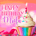 Happy Birthday Miela - Lovely Animated GIF