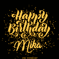 Happy Birthday Card for Mika - Download GIF and Send for Free