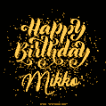 Happy Birthday Card for Mikko - Download GIF and Send for Free