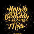 Happy Birthday Card for Miklo - Download GIF and Send for Free