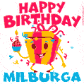 Funny Happy Birthday Milburga GIF