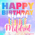 Funny Happy Birthday Mildred GIF