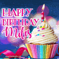 Happy Birthday Miles - Lovely Animated GIF