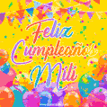 Feliz Cumpleaños Mili (GIF)