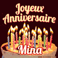 Joyeux anniversaire Mina GIF