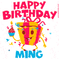 Funny Happy Birthday Ming GIF