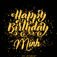 Happy Birthday Card for Minh - Download GIF and Send for Free