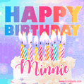 Funny Happy Birthday Minnie GIF