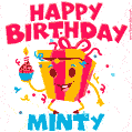 Funny Happy Birthday Minty GIF