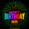New Bursting with Colors Happy Birthday Mir GIF and Video with Music