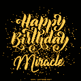 Happy Birthday Card for Miracle - Download GIF and Send for Free