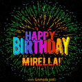 New Bursting with Colors Happy Birthday Mirella GIF and Video with Music