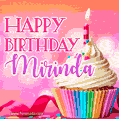 Happy Birthday Mirinda - Lovely Animated GIF