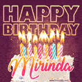 Mirinda - Animated Happy Birthday Cake GIF Image for WhatsApp