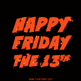 Lightning Effect Animated Happy Friday The 13th GIF