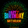 New Bursting with Colors Happy Birthday Mithran GIF and Video with Music