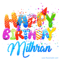 Happy Birthday Mithran - Creative Personalized GIF With Name