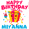 Funny Happy Birthday Miyanna GIF