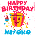 Funny Happy Birthday Miyoko GIF