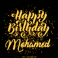 Happy Birthday Card for Mohamed - Download GIF and Send for Free