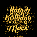 Happy Birthday Card for Moksh - Download GIF and Send for Free