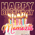 Momoztli - Animated Happy Birthday Cake GIF Image for WhatsApp