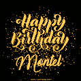 Happy Birthday Card for Montel - Download GIF and Send for Free