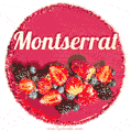 Happy Birthday Cake with Name Montserrat - Free Download