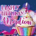 Happy Birthday Mordecai - Lovely Animated GIF