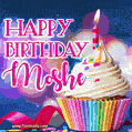 Happy Birthday Moshe - Lovely Animated GIF