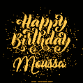 Happy Birthday Card for Moussa - Download GIF and Send for Free