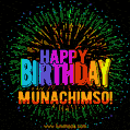 New Bursting with Colors Happy Birthday Munachimso GIF and Video with Music