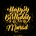 Happy Birthday Card for Murad - Download GIF and Send for Free