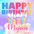 Funny Happy Birthday Myana GIF
