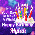 It's Your Day To Make A Wish! Happy Birthday Mylah!