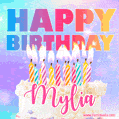 Funny Happy Birthday Mylia GIF