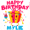 Funny Happy Birthday Mylie GIF