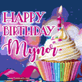 Happy Birthday Mynor - Lovely Animated GIF