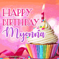 Happy Birthday Myonna - Lovely Animated GIF