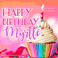 Happy Birthday Myrtle - Lovely Animated GIF