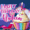 Happy Birthday Nadeem - Lovely Animated GIF