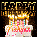 Nahyan - Animated Happy Birthday Cake GIF for WhatsApp