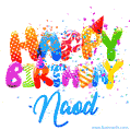 Happy Birthday Naod - Creative Personalized GIF With Name